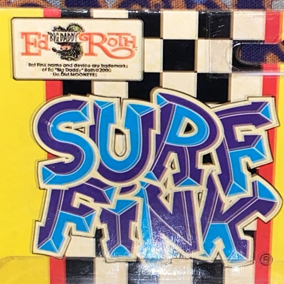 Classic Ed Roth Rare Clear Orange Surf Fink. Sealed. NOS. Japan. Planet Toys. - Picture 5 of 13